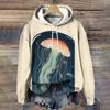 Autumn/Winter Pullover Hoodies Sea Animal Pattern Women's Hoodie Fashion Women Clothing Tops Casual Loose Women's Sweatshirts