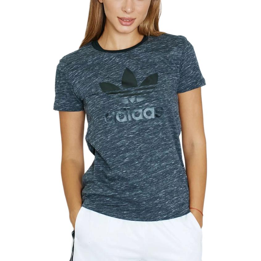 adidas Originals Lifestyle Повседневная серия Круглый вырез Пуловер Короткий рукав Футболка Женские футболки AY7904