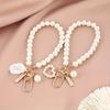 Stylish Pearl Love Bracelet & Keychain Pendant