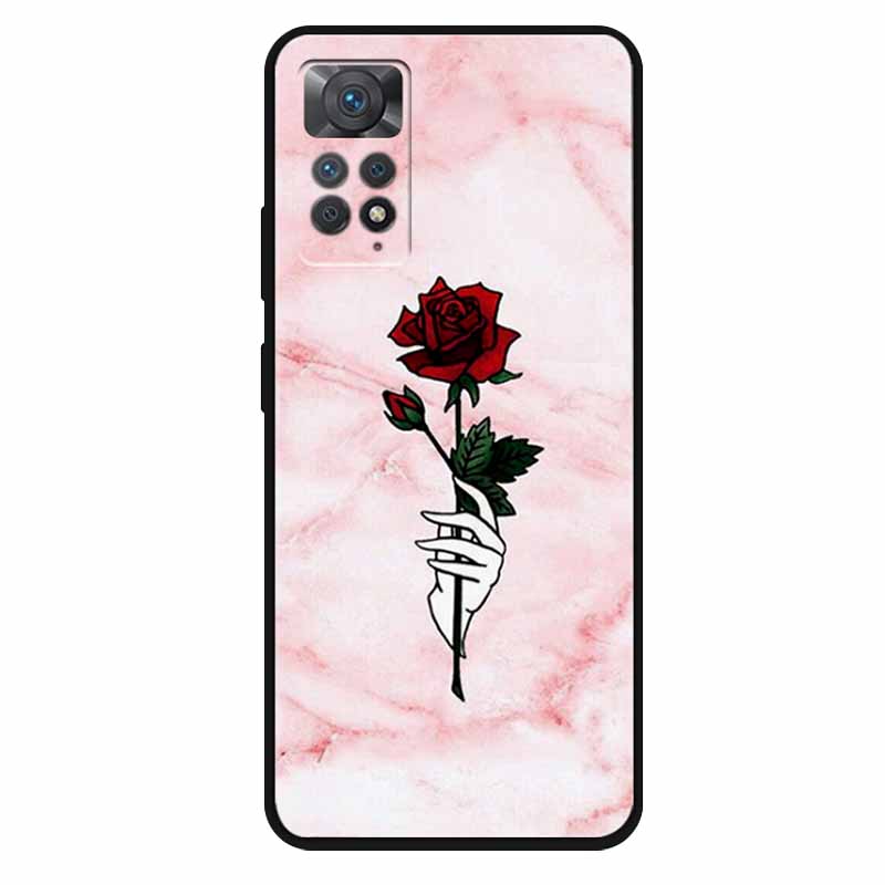 Чехол For Xiaomi Redmi Note 11 Pro 5G Чехол Крутой Космос Мягкий Силикон ТПУ Чехлы Для Xiaomi Redmi Note 11Pro 5G Волк Защитный Корпус
