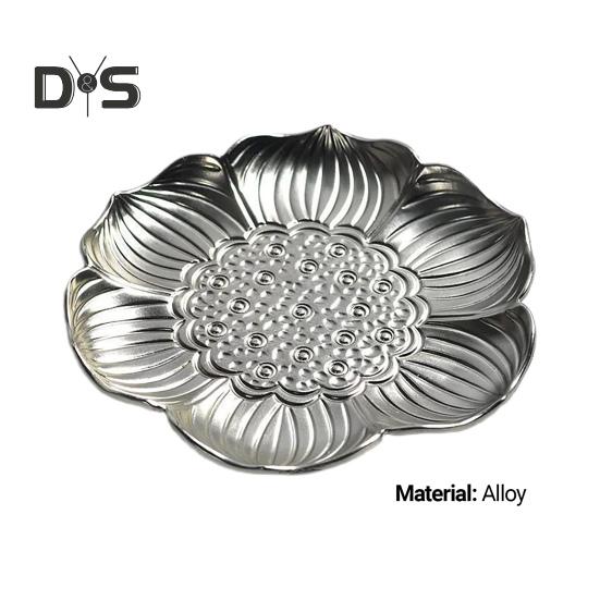 Нескользящий коврик для чашки, хорошая изоляция, форма лотоса, сплав, декор стола, подставка для чая