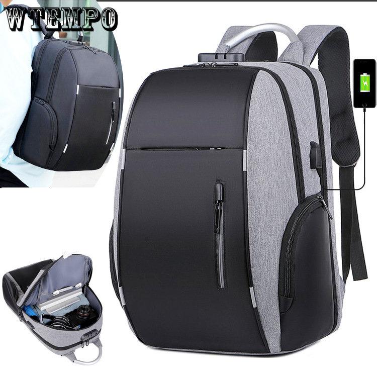 Многофункциональный деловой рюкзак для ноутбука, USB-зарядка, ночное отражение, мужская сумка-рюкзак, повседневная сумка