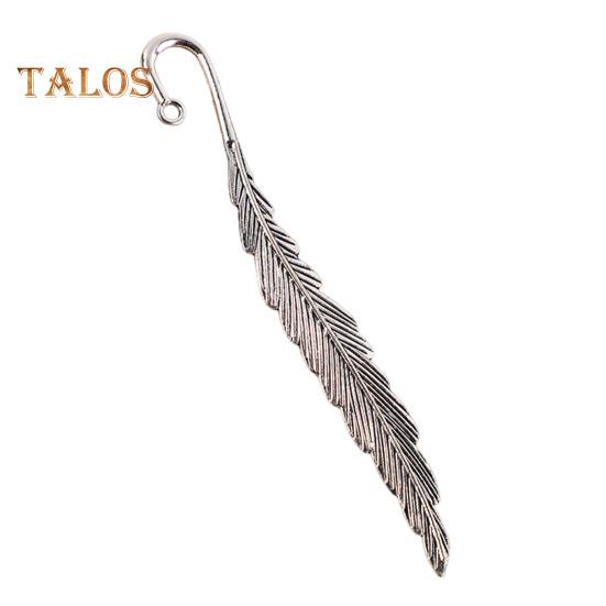 2Pcs Feather Bookmark Metal Book Mark Page Reading DIY Gifts Stationery for Home Study School Office