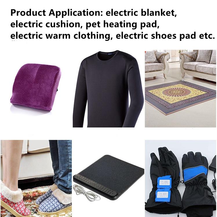 Silicone Rubber Spiral Heating Cable Winter Warm Supply Electric Blanket Incubator 50 Ohm/m Electric Warm Wire