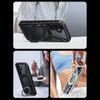 For Samsung Galaxy S25+ Case Magnetic Kickstand Hollow Heat Dissipation Silicone+PC+Metal Bumper Phone Cover