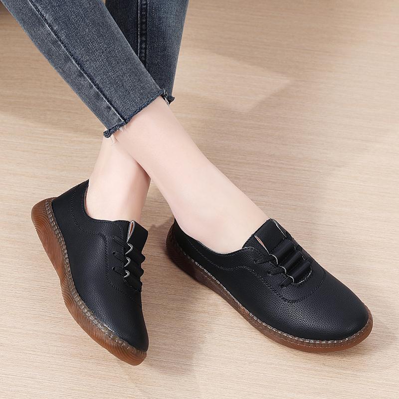 Зимние женские мокасины на меху, кожаная обувь для вождения, удобные туфли на плоской подошве, повседневные лоферы для медсестер, прогулочная минималистичная обувь для беременных для девочек