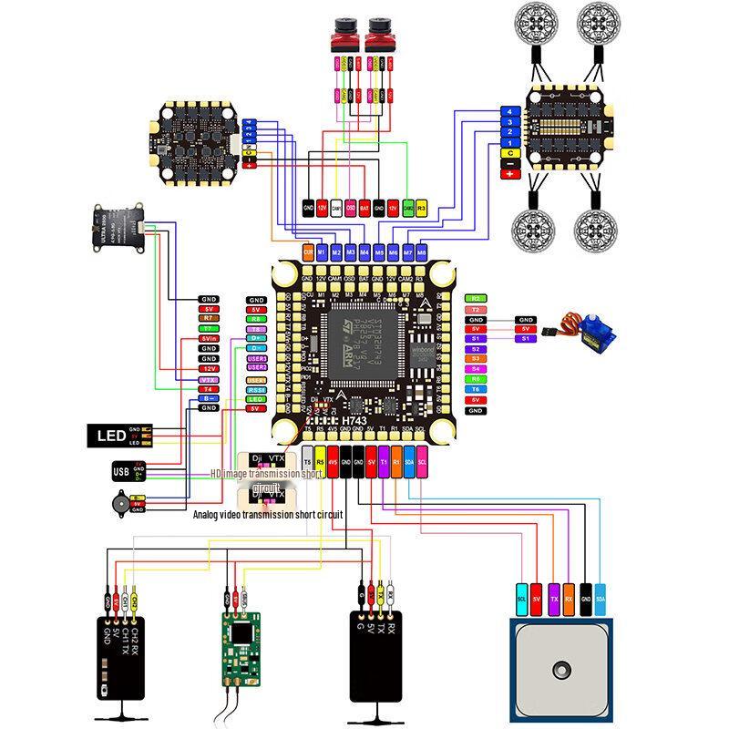 DAKEFPV 4-in-1 Brushless ESC Flight Tower