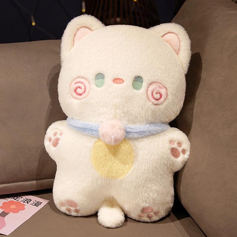 Новая кукла-кошка Плюшевая игрушка Детская кровать Котенка Подушка Спящая тряпичная кукла Подарок для мальчиков и девочек для ежедневного использования