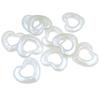 Home Party Supplies Acrylic Creative Vertical Hole 10Pcs Hollow Handmade Love Heart Beads for Necklace Earring Making Fashion Pendants