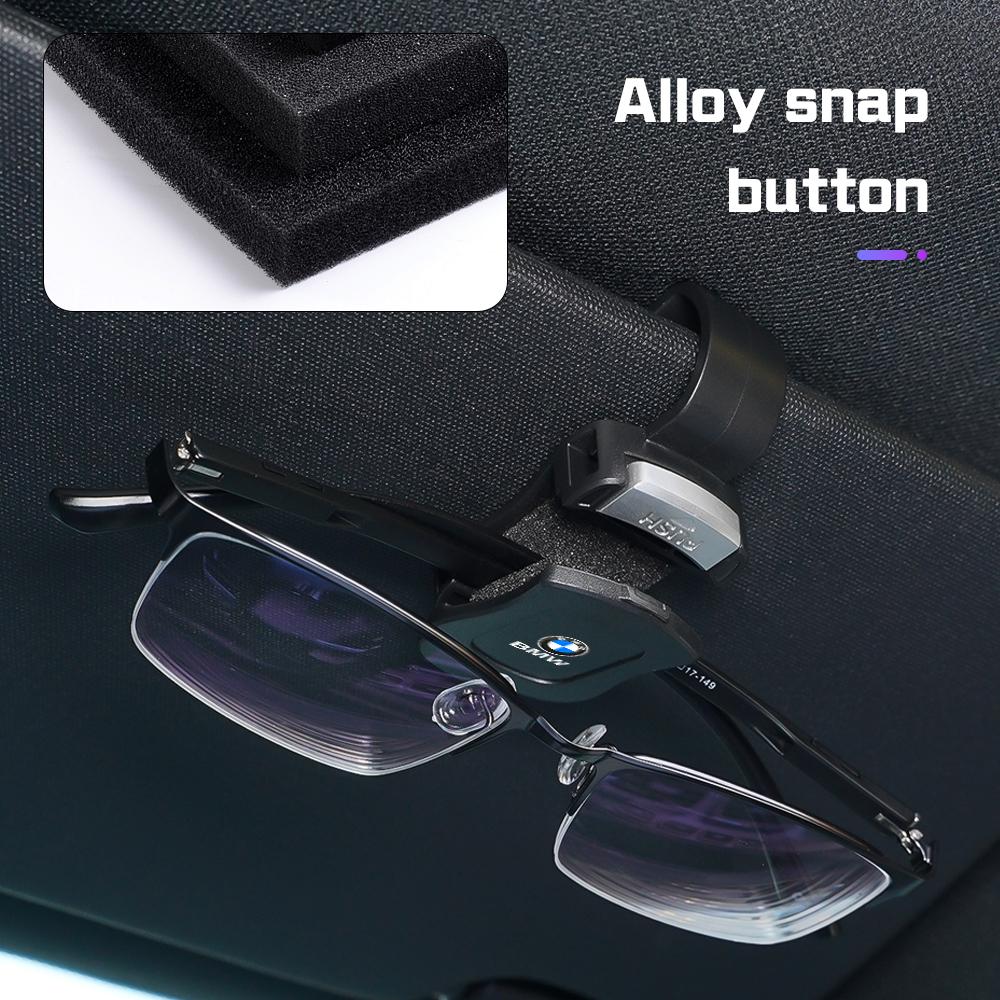 AAAOS1 Car Visor Glasses Storage Clip Sunglasses Holder for BMW X1 X3 X4 X5 X6 F15 F16 1 3 5 6 7 Series G30 G32 G11 F48 F39 520 525 320