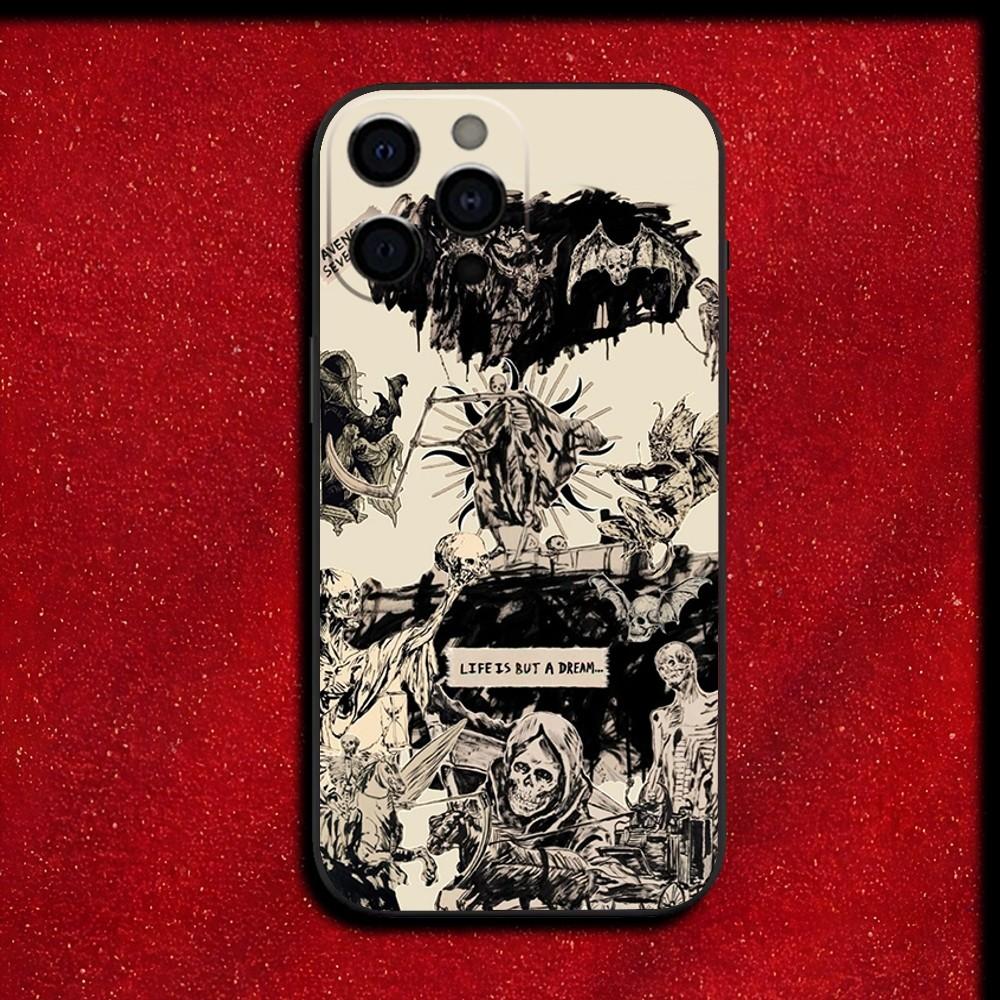 Чехол для телефона A-Avenged S-Sevenfold A7X для iPhone 16,15,14,13,12,11,Pro,X,XS,Max,XR,Plus,Mini Мягкий черный чехол