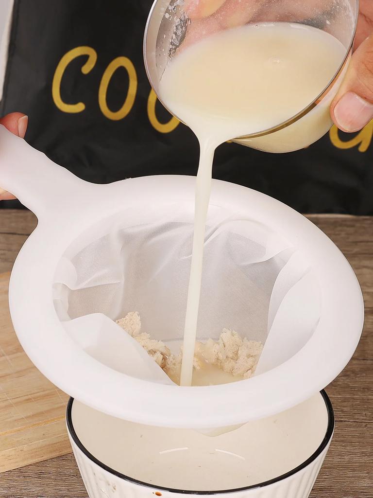 Фильтр тонкой очистки из нейлона 100/200/400 ячеек, сетка, сито, ложка, сито, соевое молоко, сок, кофе, чай, фильтр для кухни, дуршлаг