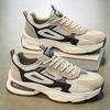 Men's Shoes Spring New Breathable Mesh Casual Thick-soled Heightening Deodorant Sports Shoes Soft-soled Lightweight Dad Shoes