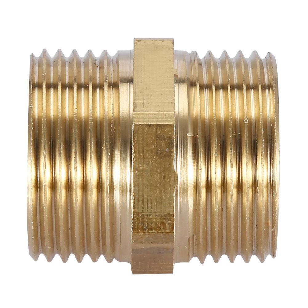 G1 Brass Pipe Fitting Hex Nipple Water Tube Connecting Accessories (intensification)