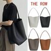 Genuine Leather Women's Bucket Tote - Large Capacity Soft Leather Handbag for Daily Commute