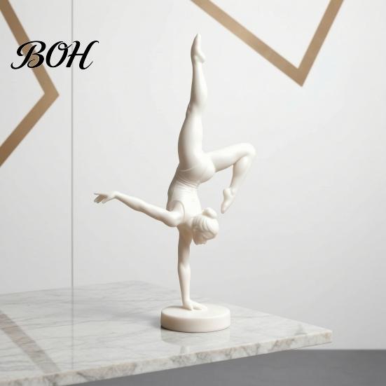 Элегантные подарки для любителей танца 3D-печатная фигурка для художественной гимнастики, Современная минималистичная арт-скульптура, Украшения для рабочего стола дома и в офисе, Стойка на руках, Балет