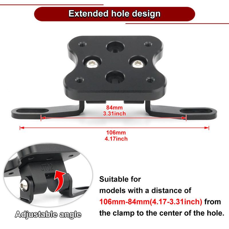 Fit For DUCATI Monster Streetfighter Hypermotard Multistrada Desert X Motor Handlebar Clamp GPS Mount Navigation Bracket Holder