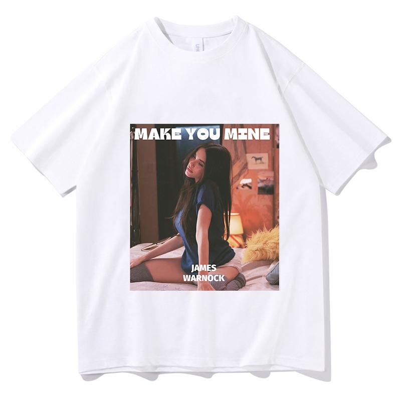 Мадисон Бир Футболка Make You Mine Модная Унисекс Классическая Одежда Эстетика Мода Графика Лето Высококачественные Топы Подарки для Фанатов