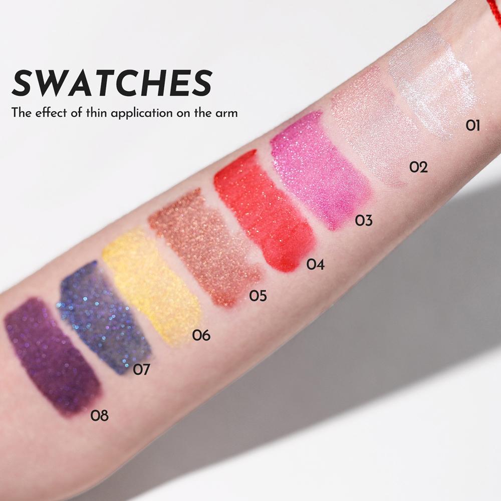 Waterproof Shimmer Liquid Eyeshadow & Lip Gloss - Long-Lasting, Smudge-Proof,Quick-Dry, Gift for Valentine's Day, Mother's Day