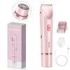 Electric Shaver Bikini Trimmer Women's Cordless Rechargeable Razor Portable Hair Epilator Rotating Disc IPX6 Household