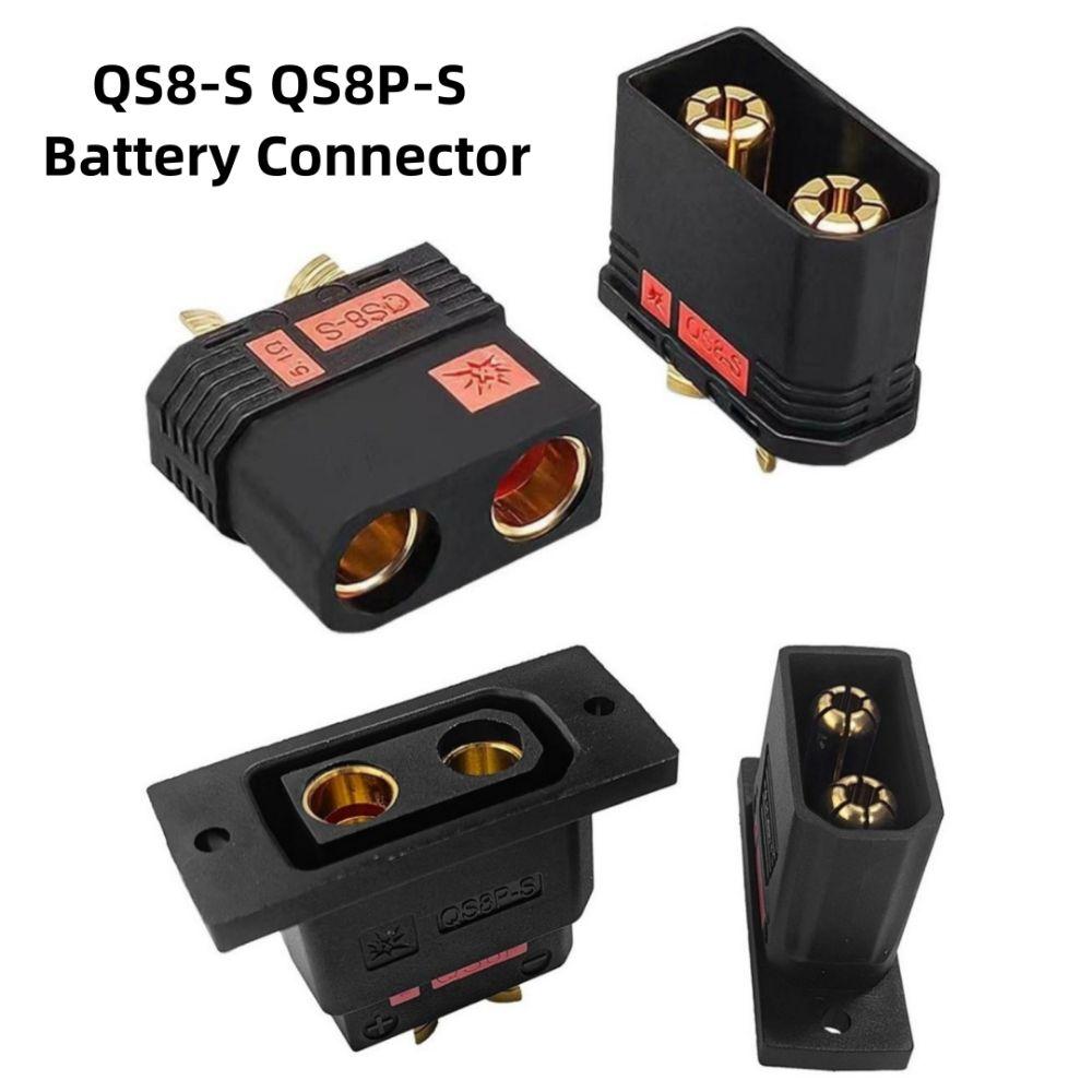 Anti Spark QS8-S Connector Gold Plated RC Accessories New QS8P-S Battery Plug  for RC Model Car