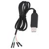 Кабель-адаптер USB на COM или TTL, Совершенно новый, 1 метр, Легкий для удобной переноски, Провода разного цвета, Загрузка, с