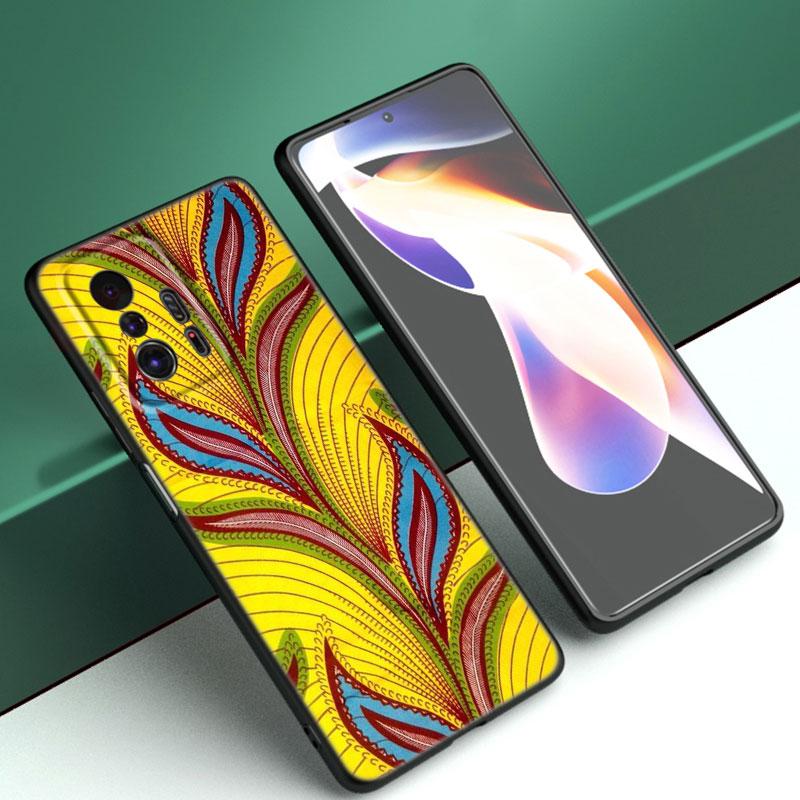 Эстетический чехол для телефона из африканского воска Fabic для Xiaomi Mi A2 8 9 SE Note 10 10T 11 12 Lite 9T 11T 12S 12T Pro A3 6X 12X, черный чехол