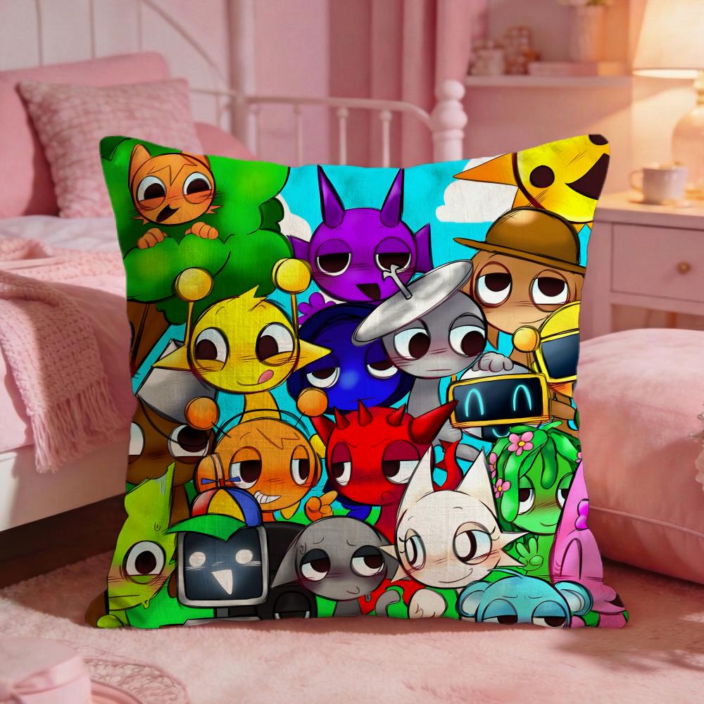 SSprunkis Classic Game Cushion Cover Premium Comfort Reversible Pillow Cove Two In One Design For Any Room Car Interior