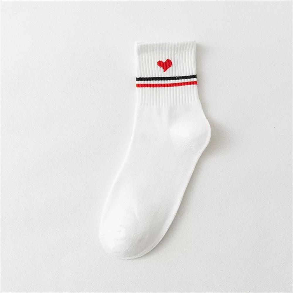 Смешные мультяшные носки в виде сердца астронавта с полосками в виде медведя, улыбки и отпечатков ног, спортивные хипстерские носки в стиле Харадзюку, повседневные мягкие белые хлопковые носки, Прямая поставка