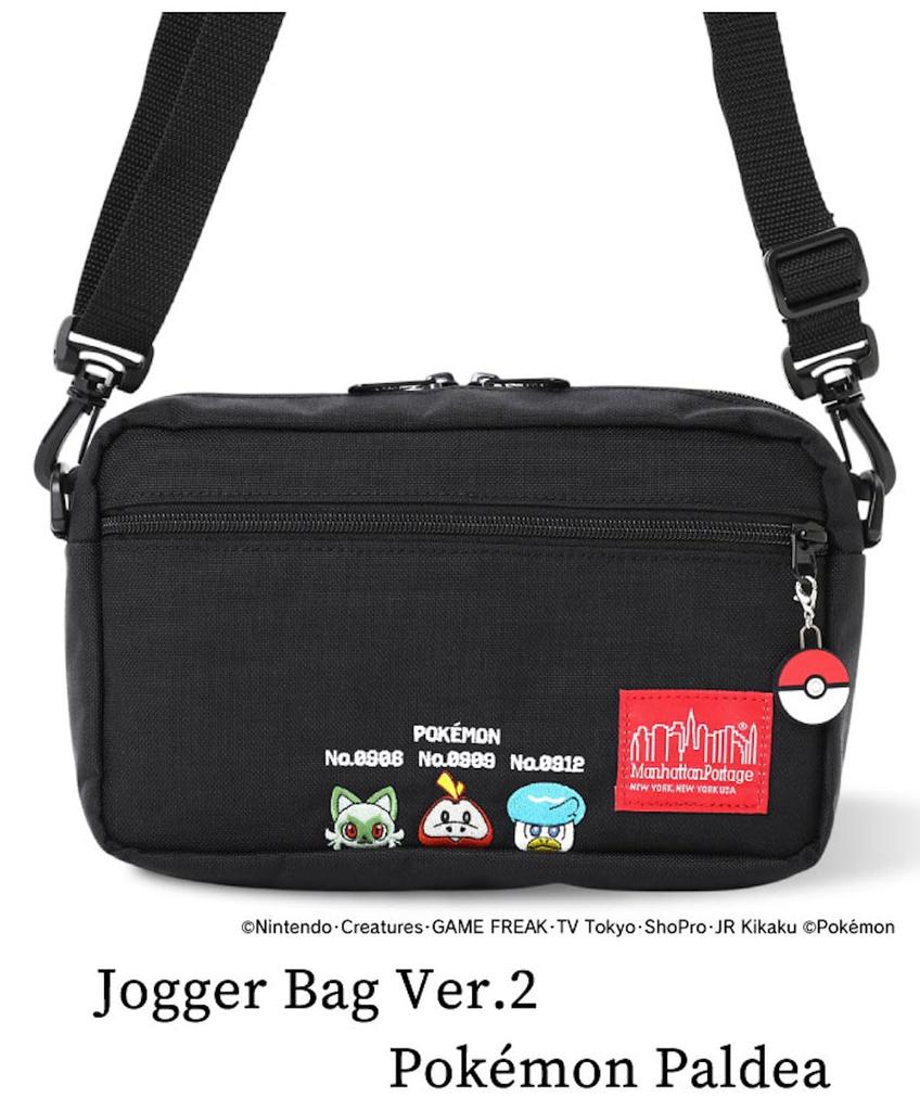 Genuine Product Shoulder Bag Jogger Bag Pokemon Paldea Black [Manhattan Portage] [Official] Ver.2