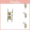 Resin Miniature Climbing Stairs Little Dog Display Ornament For Room Decor