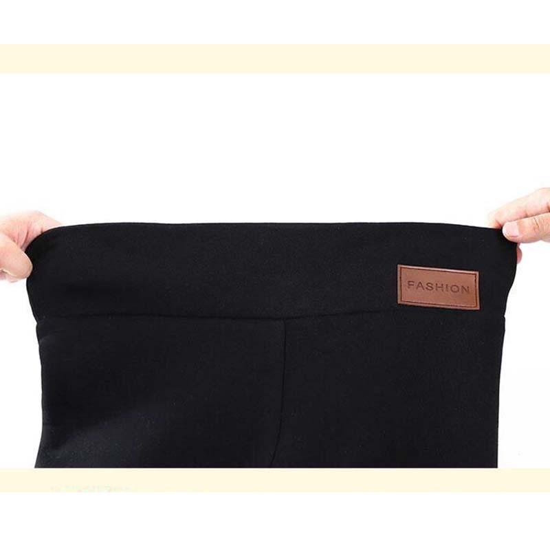 Women Winter Thick Hight Waist Velvet Leggings Casual Wool Fleece Lined Skinny Trousers Warm Stretchy Yoga Pants