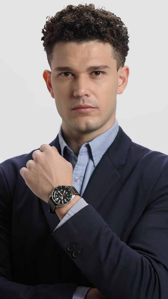 Seiko 5 Sports SKX GMT Автоматические часы с черным циферблатом SSK036 Мужские