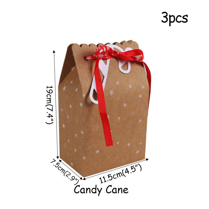 Christmas paper Kids Candy Box Bag Navidad 2025 New year christmas home decoration Natal gift bags Kerst Noel Treats packing box