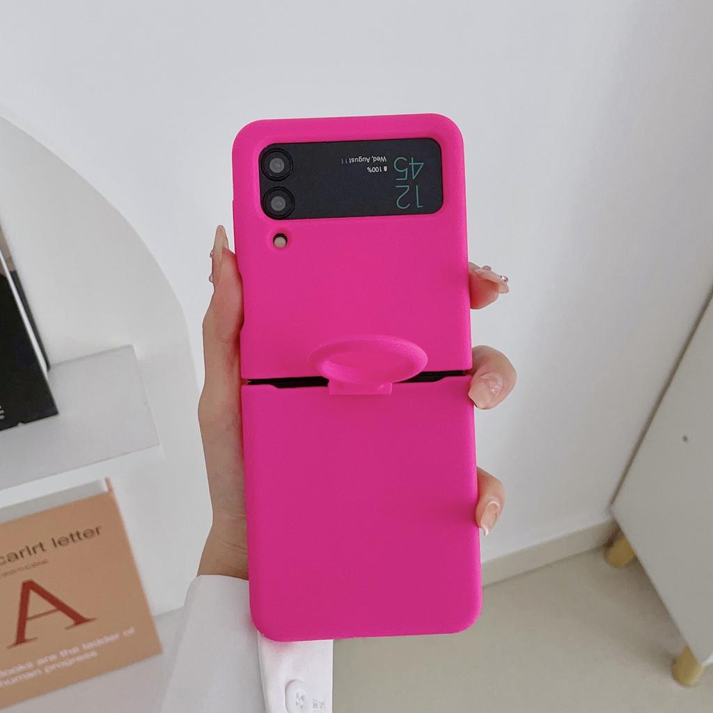 Чехол-держатель из жидкого силикона для Samsung Galaxy Z Flip 3 4 5G Flip4 Flip3 Flip2 Flip1 Складной модный чехол с полной защитой