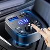 Автомобильный MP3-плеер FM-передатчик беспроводной Bluetooth 5.0 шумоподавление аудиоприемник автомобильный комплект Handfree Dual USB быстрое зарядное устройство для автомобиля