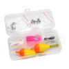 25Pcs/Set Beginner Fishing Kit with Curly Tail Bait Swivel Fishing Float Metal Barbed Hook Sinker Freshwater Saltwater Fishing Accessories
