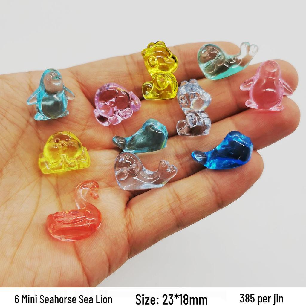 Colorful Mini Acrylic Milk Bottle Cartoon Ornaments - Cute Handmade DIY Decorative Accessories