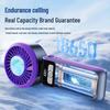Upgraded Mini Portable Turbo Foldable Neck Fan with USB, Semiconductor Cooling & Digital Display