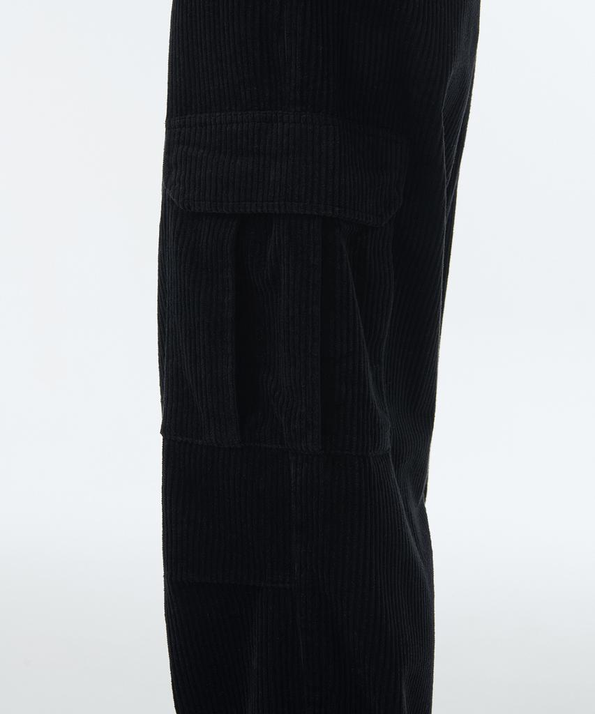 MUSINSA STANDARD WOMAN Women'S Corduroy Wide Cargo Pants [Black]