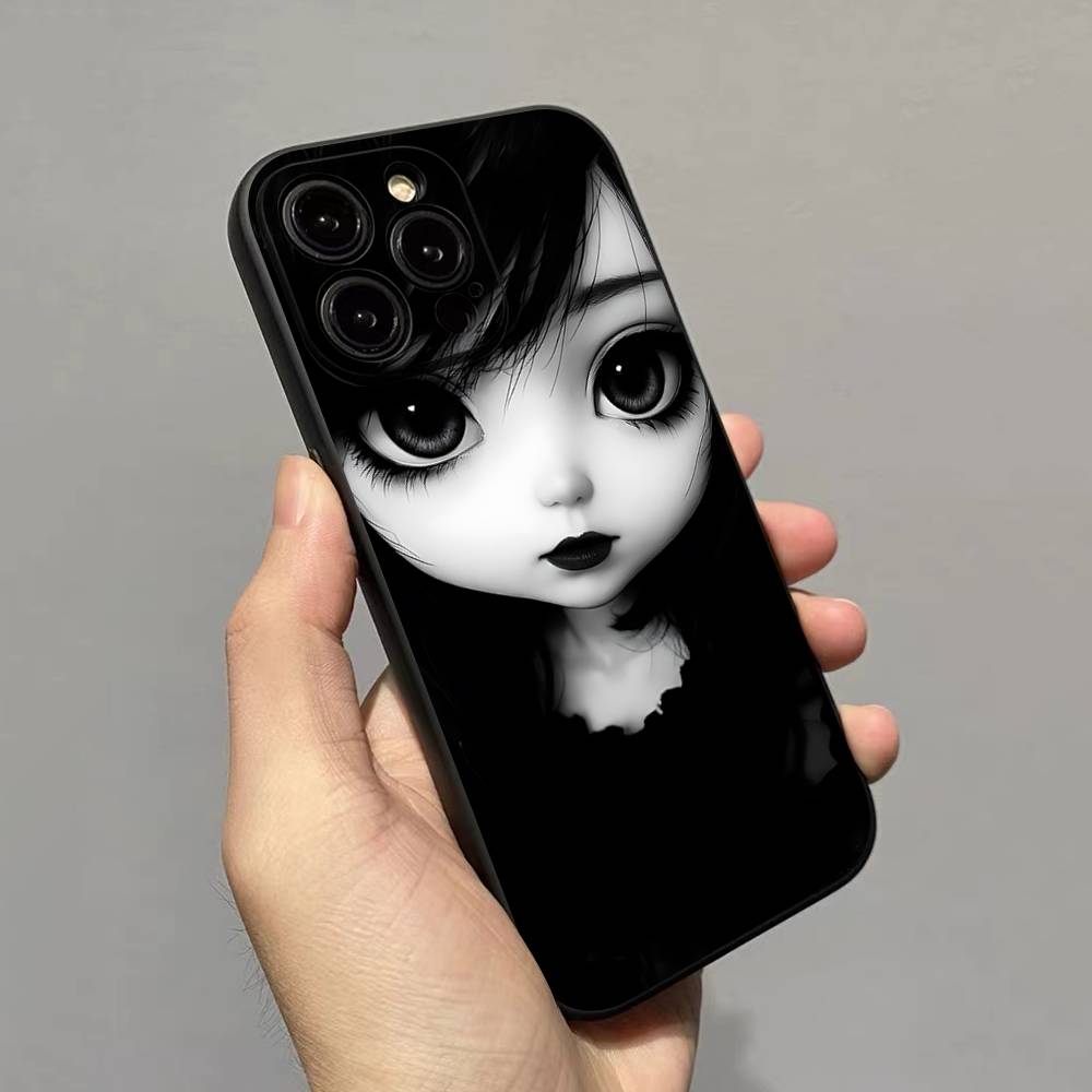 Темный милый арт-кейс для куклы для Oppo Realme C71 C65 C63 C55 C53 C35 C33 C30 C20 C21Y 15 14 13 11 10 9 GT Neo2 P3 Pro Plus 4G 5G