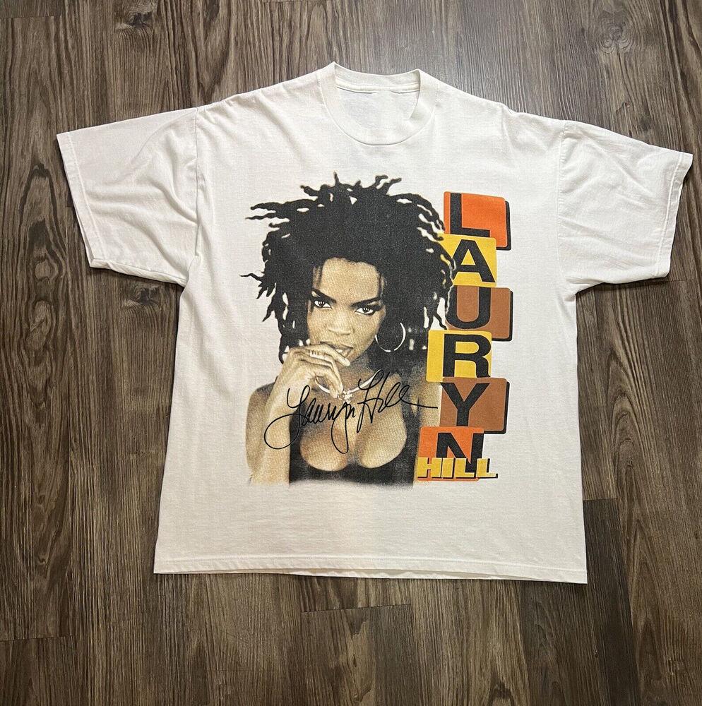 Фирменная белая футболка с коротким рукавом Lauryn Hill, все размеры, унисекс PP112