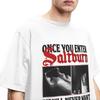 Мужская и женская футболка SALTBURN Once You Enter, повседневная футболка из 100% хлопка, летние топы
