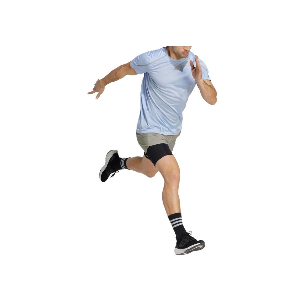 Adidas Однотонная футболка с логотипом и коротким рукавом, с круглым вырезом, мужские топы, синяя IB9011