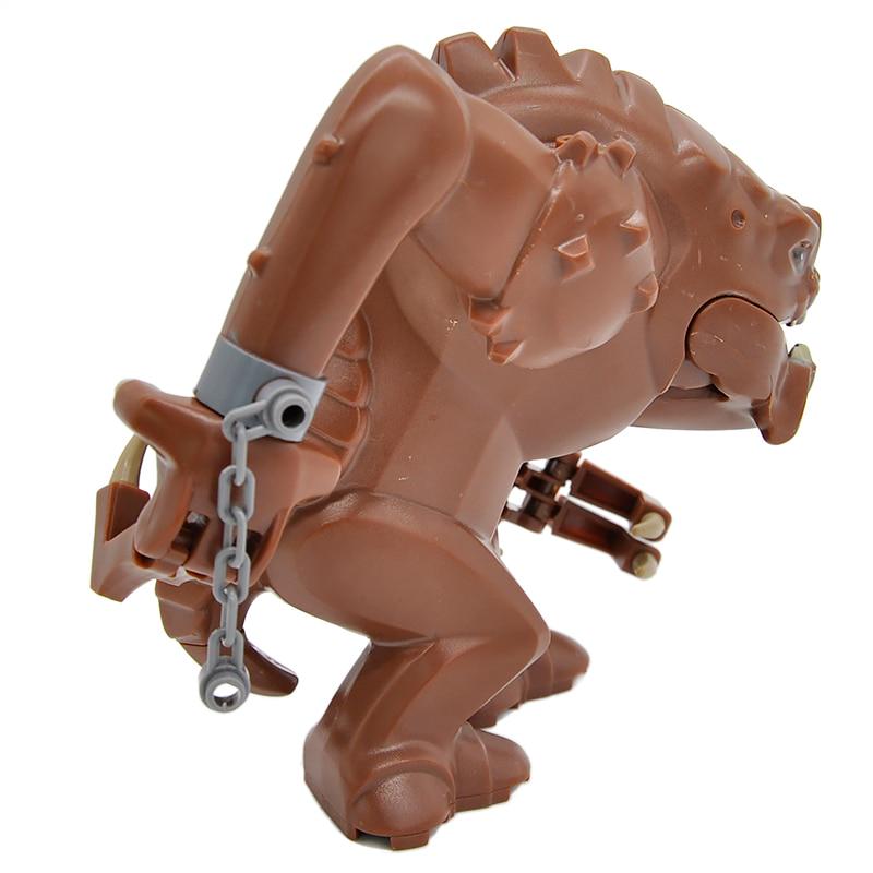 1 шт. блоки Rancor, совместимые с набором фигурок диких животных, строительные блоки, кирпичи, сделай сам, развивающие игрушки для детей