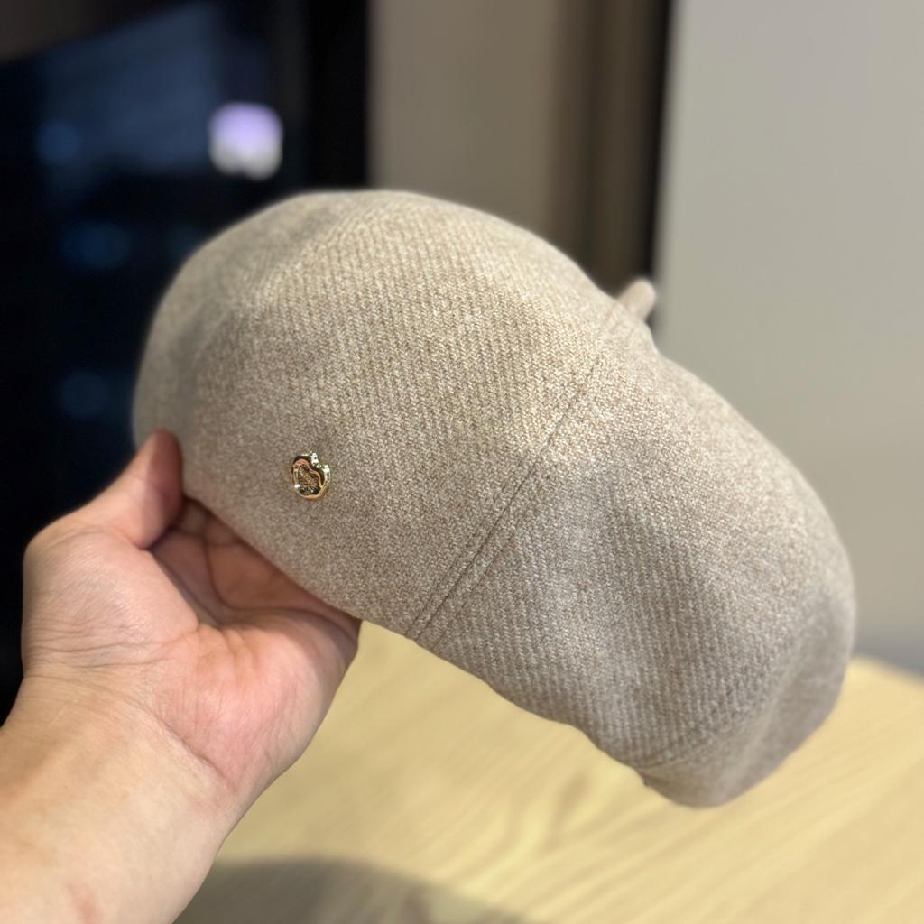 Осенний шерстяной берет женский, маленький, универсальный, повседневный, шляпа художника, в стиле ретро, британский стиль, кепка газетчика