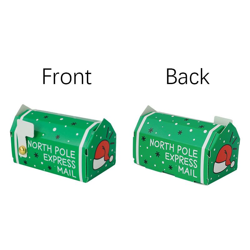 50 шт. рождественский почтовый ящик в форме подарочной коробки для конфет, детская рождественская упаковка для печенья, сумка для домашнего декора Navidad Noel, Новый год
