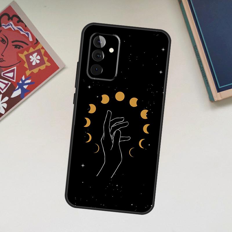 Crescent Moon Tarot Stars Sun Case For Samsung Galaxy A34 A54 A14 A24 A53 A33 A13 A52 A32 A22 A12 A71 A51 A15 A25 Coque
