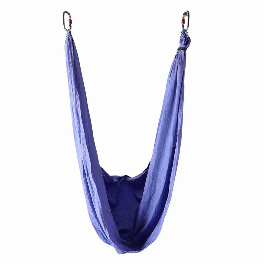 Aerial Fitness Hanging Grip Inversion Trapeze Swing Sling Hammock(Blue Green)
