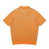 LEDEPT Two-Tone Open Collar Raglan Pullover [Orange]